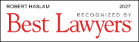 Robert Haslam is recognized by Best Lawyers