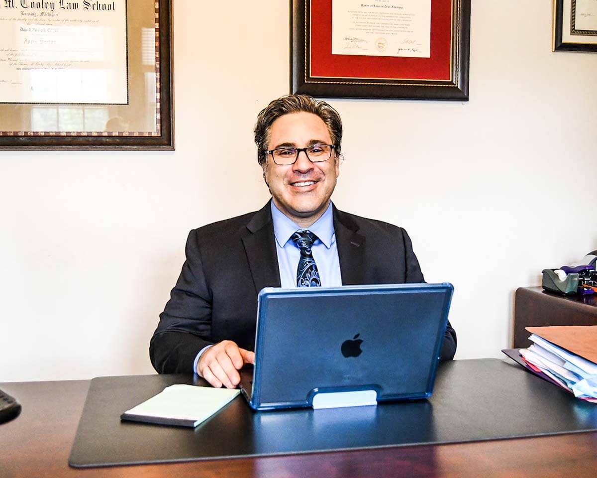 Attorney Cohen at his desk