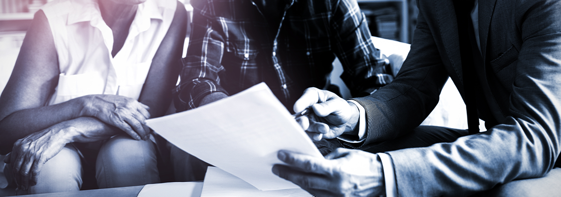 Senior Couple Planning Their Estate Document with An Attorney