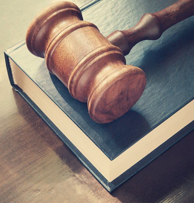 Book with gavel